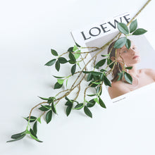 Load image into Gallery viewer, Simulated banyan branches with leaves Home plant decoration Seven star leaf seedling plant Bonsai elm flowers