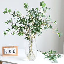 Load image into Gallery viewer, Simulated banyan branches with leaves Home plant decoration Seven star leaf seedling plant Bonsai elm flowers