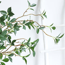 Load image into Gallery viewer, Simulated banyan branches with leaves Home plant decoration Seven star leaf seedling plant Bonsai elm flowers