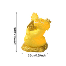 Load image into Gallery viewer, New Year Gift Figurine Miniature Golden Dragon Micro Landscape Ornaments Car Interior Decoration Home Office Desk Accessories Room Decor