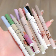 Load image into Gallery viewer, Ultra-fine Waterproof Non-smudged Bear Eyeliner Color Liquid Eyeliner Pen Long Lasting Oil Proof Silkworm Eyeliner