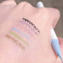 Load image into Gallery viewer, Ultra-fine Waterproof Non-smudged Bear Eyeliner Color Liquid Eyeliner Pen Long Lasting Oil Proof Silkworm Eyeliner