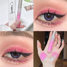 Load image into Gallery viewer, Double Head Waterproof Liquid Eye Shadow Pearl Sequins Brighten Flash Silkworm Eye Shadow Liquid Eye Glitter Women Cosmetics