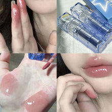 Load image into Gallery viewer, Blue Tube Mirror Lip Glaze Water Gloss Glass Lip Gloss Dual-use Long-lasting Natural Soft Lip Gloss Makeup Cosmetic