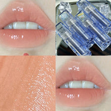 Load image into Gallery viewer, Blue Tube Mirror Lip Glaze Water Gloss Glass Lip Gloss Dual-use Long-lasting Natural Soft Lip Gloss Makeup Cosmetic