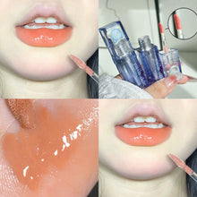 Load image into Gallery viewer, Blue Tube Mirror Lip Glaze Water Gloss Glass Lip Gloss Dual-use Long-lasting Natural Soft Lip Gloss Makeup Cosmetic