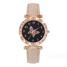 Load image into Gallery viewer, Stylish Simple Butterfly Ladies Quartz Watch Women's Multicolored Belt Quartz Watch Retro Casual Ladies Wristwatch