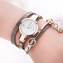 Load image into Gallery viewer, Ladies Winding Bracelet Watch Women Bracelet Watch Fashion Pendant Watch Simple Quartz Watch Performance Wristwatch