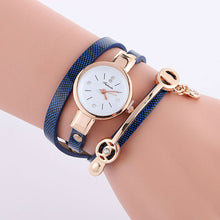 Load image into Gallery viewer, Ladies Winding Bracelet Watch Women Bracelet Watch Fashion Pendant Watch Simple Quartz Watch Performance Wristwatch