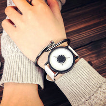 Load image into Gallery viewer, Personalized Reverse Pointer Turntable Watch for Men and Women Simple Couples Quartz Watch Fashion Wrist Watch