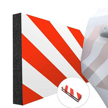 Load image into Gallery viewer, 1PC 50x10x1cm Car Garage Door Bumper Protection Exterior Anti Scratch Adhesive Foam Warning Sign Parking Protector