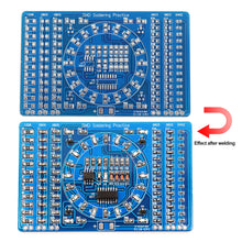 Load image into Gallery viewer, SMD Soldering Practice Board Kit CD4017+NE555 Rotating LED Board DIY Kit Soldering Skill Training Electronic Component Kit