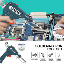 Load image into Gallery viewer, Electric Soldering Iron Hand-Held External Heating Manual Send Tin Gun Welding Repair Tools 110V/220V 60W US/EU Plug