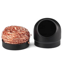 Load image into Gallery viewer, Copper Cleaning Ball Set with Stand for Soldering Iron Tip Tin Cleaner Desoldering Mesh Nozzle Tip Cleaning Copper Wire Cleaner Ball Metal Dross Box Clean Ball