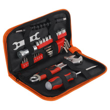 Load image into Gallery viewer, Multifunction Oxford Canvas Repair Tool Bag PU Leather Waterproof Hardware Screws Nails Organizer Box Soldering Iron Pouch Case Portable Travel Tools Bags