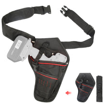 Load image into Gallery viewer, Professional Electric Wrench Waist Bag with Belt Portable Electric Drill Electrician Tools Canvas Bag Outdoor Work Tools Waist Storage Bag