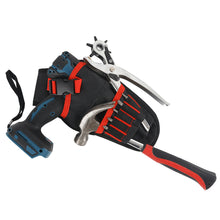 Load image into Gallery viewer, 1680D Oxford Canvas Electic Heavy Duty Drill Holster Electrician Tool Wasit Bag Drill Storage Pocket for Cordless Drill Professional Tool Bag