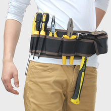 Load image into Gallery viewer, Multifunctional Canvas Tools Storage Waist Bag Electrician Hardware Bag Waterproof Adjustable Portable Outdoor Work Tools Holder Bag