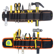 Load image into Gallery viewer, Multifunctional Canvas Tools Storage Waist Bag Electrician Hardware Bag Waterproof Adjustable Portable Outdoor Work Tools Holder Bag