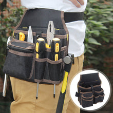 Load image into Gallery viewer, Multifunctional Storage Bag Oxford Cloth Electrician Waist Bag with Belt Repair Pouch Pocket Tool Bag Hardware Repair Tools Holder