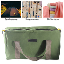 Load image into Gallery viewer, 14/16/18inch Canvas Tools Bag Potable Electrician Hardware Organizer Bag Outdoor Waterproof Repair Tools Woodworking Tools Storage Bag Camping Storage Bag