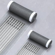 Load image into Gallery viewer, 10/5m Cuttable Shower Drain Hair Catcher Self-Adhesive Floor Drain Stickers Disposable Mesh Sink Strainer Filter Bathroom Kitchen Drain Hair Filter
