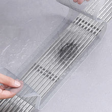 Load image into Gallery viewer, 10/5m Cuttable Shower Drain Hair Catcher Self-Adhesive Floor Drain Stickers Disposable Mesh Sink Strainer Filter Bathroom Kitchen Drain Hair Filter