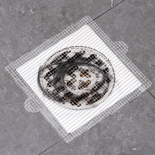 Load image into Gallery viewer, 30pcs Shower Drain Hair Catcher Self-Adhesive Floor Drain Stickers Disposable Mesh Sink Strainer Filter Bathroom Kitchen Drain Hair Filter