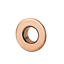 Load image into Gallery viewer, Replacement Copper Overflow Cover Basin Bathtub Overflow Outlet Decoration Cover Faucet Sink Silver Gold Black Brass Cover with Six-feet Ring