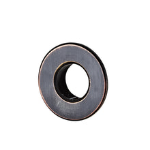 Load image into Gallery viewer, Replacement Copper Overflow Cover Basin Bathtub Overflow Outlet Decoration Cover Faucet Sink Silver Gold Black Brass Cover with Six-feet Ring