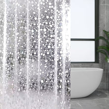 Load image into Gallery viewer, Shower Curtain Bathing Curtains with Hook Mildewproof Waterproof Shower Screens Matte Curtain Bathroom Home Decoration