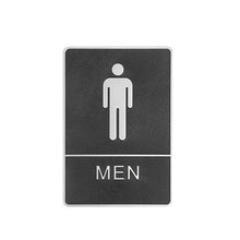 Load image into Gallery viewer, Bathroom Acrylic Label Self-adhesive Wall Mounted Toilet Guide Sticker WC Washroom Sign Mark Office Mall Removable Sticker