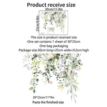 Load image into Gallery viewer, Green Plants Leaves Toilet Lid Stickers Self-ashesive Toilet Decoration Sticker Bathroom Waterproof Toilet Cover Decor Decal Sticker