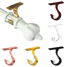 Load image into Gallery viewer, Thicken Aluminum Alloy Curtain Rod Brackets Home Ceiling Curtain Rod Installation Hook Room Drapery Wall Mounted Hanging Rack
