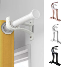 Load image into Gallery viewer, Thicken Aluminum Alloy Curtain Rod Brackets Home Ceiling Curtain Rod Installation Hook Room Drapery Wall Mounted Hanging Rack