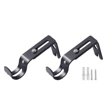 Load image into Gallery viewer, 2pcs Curtain Rod Bracket Adjustable Curtain Rod Installation Holders Universal Curtain Pole Rack Curtain Accessories
