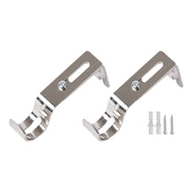 Load image into Gallery viewer, 2pcs Curtain Rod Bracket Adjustable Curtain Rod Installation Holders Universal Curtain Pole Rack Curtain Accessories