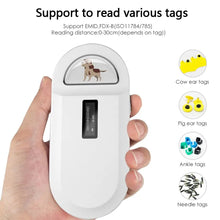 Load image into Gallery viewer, Cute USB 2.0 Animal Chip Reader 134.2kHz 125kHz Dog Cat Pet ISO 11784/85 Microchip Scanner Puppy Identification Rechargeable