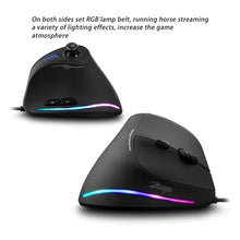 Load image into Gallery viewer, Vertical Gaming Mouse Programmable USB Wired RGB Optical Mouse 11 Buttons 10000 DPI Adjustable Ergonomic Gamer Mice