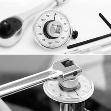 Load image into Gallery viewer, Angle Torque Wrench Torquemeter Dial Auto Service Equipment Garage Tools Calibrated In Degrees Automotive Meter Hand Tool