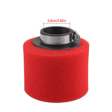 Load image into Gallery viewer, ATV Motorcycle Foam Air Filter 35mm 38mm 42mm 45mm 48mm Straight Elbow Sponge Cleaner Moped for Scooter Dirt Pit Bike