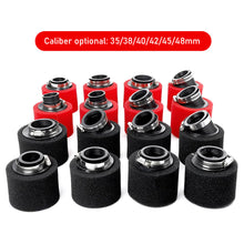 Load image into Gallery viewer, ATV Motorcycle Foam Air Filter 35mm 38mm 42mm 45mm 48mm Straight Elbow Sponge Cleaner Moped for Scooter Dirt Pit Bike