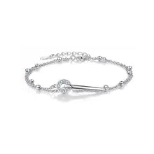 Load image into Gallery viewer, Simple Double Layer Ring Bracelet Temperamental Versatile Alloy Silvery Bracelet Women Hand Jewelry Accessory