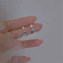 Load image into Gallery viewer, Cosmic Star River Earrings Blue Opal Niche Unique Planet Earrings Ear Studs Women Versatile Ear Jewelry