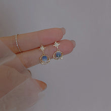 Load image into Gallery viewer, Cosmic Star River Earrings Blue Opal Niche Unique Planet Earrings Ear Studs Women Versatile Ear Jewelry