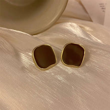 Load image into Gallery viewer, Retro Irregular Square Earrings Fashionable Versatile Alloy Earrings Ear Studs Women Ear Jewelry Accessories