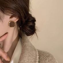 Load image into Gallery viewer, Retro Irregular Square Earrings Fashionable Versatile Alloy Earrings Ear Studs Women Ear Jewelry Accessories