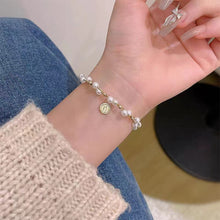 Load image into Gallery viewer, Vintage Niche Wrapped Pearl Bracelet Temperamental Alloy Beaded Human Figure Pendant Bracelet Hand Jewelry
