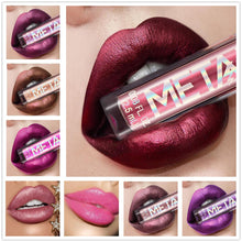 Load image into Gallery viewer, Metallic Liquid Lipstick Lip Gloss Non-stick Cup Pearl Gloss Makeup Lip Gloss Waterproof Long Lasting Gold Flash Liquid Lipstick
