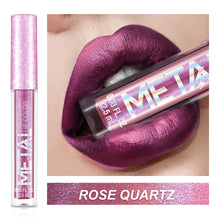 Load image into Gallery viewer, Metallic Liquid Lipstick Lip Gloss Non-stick Cup Pearl Gloss Makeup Lip Gloss Waterproof Long Lasting Gold Flash Liquid Lipstick